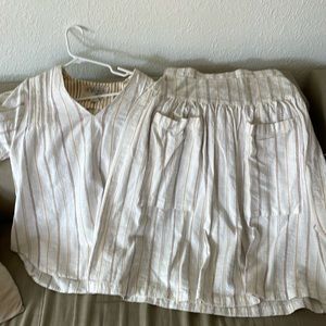 Ace & Jig top and skirt M